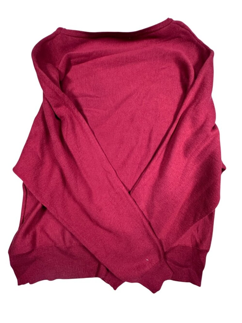 Elie Tahari Womens Red Crew Neck Sweater XL New Viscose Long Sleeve NWT - Picture 3 of 6